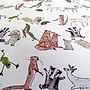 Recycled Animal Wrapping Paper Three Sheets, thumbnail 6 of 10