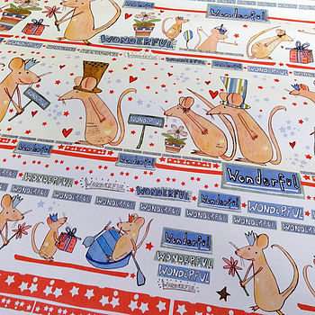 Recycled Love Wrapping Paper Three Sheets, 5 of 8