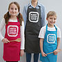 Personalised Love Cooking With Mummy Apron Set, thumbnail 1 of 4