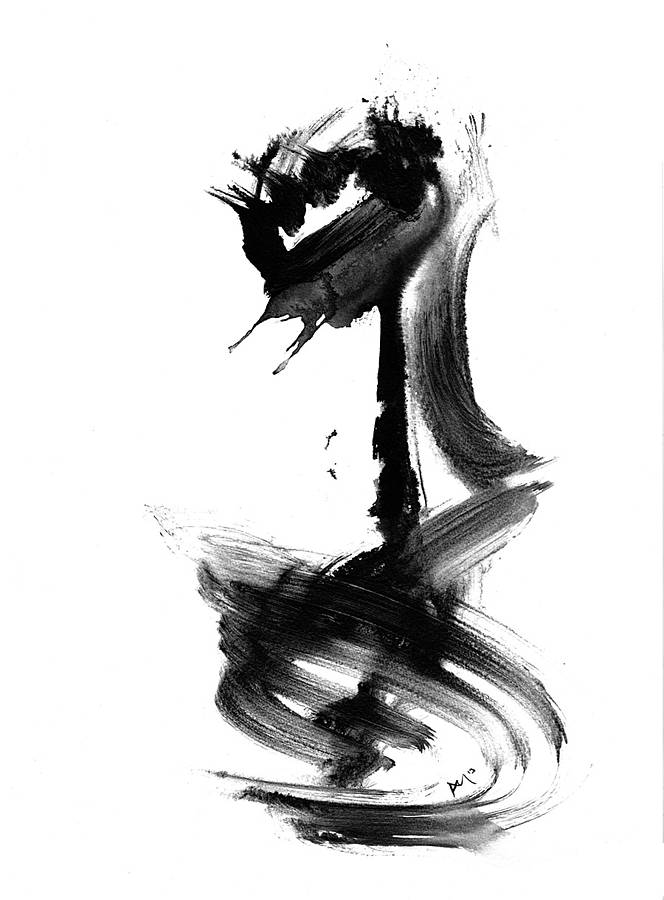 Abstract Art Black And White Giclee Print By Paul Maguire Art