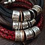 Vintage Leather And Silver Story Bracelet, thumbnail 1 of 9