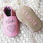 Personalised Sweet Heart Baby Shoes, thumbnail 1 of 7