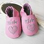 Personalised Sweet Heart Baby Shoes, thumbnail 2 of 7