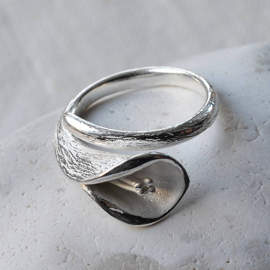 sterling silver calla lily ring by martha jackson sterling silver ...