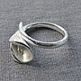 Sterling Silver Calla Lily Ring, thumbnail 4 of 8