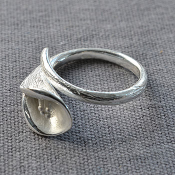 Sterling Silver Calla Lily Ring, 4 of 8