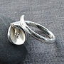 Sterling Silver Calla Lily Ring, thumbnail 5 of 8