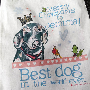 Personalised Pet Christmas Sack, 5 of 12