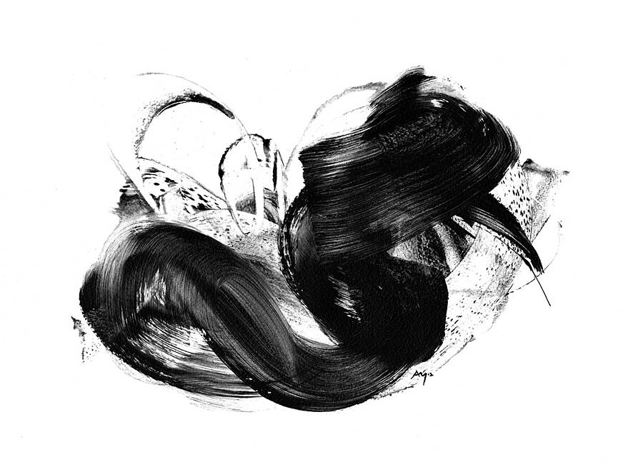 Black And White Art Print Abstract