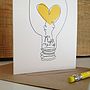 'You Light Me Up' Anniversary And Valentines Card, thumbnail 3 of 3