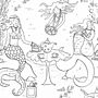 Mermaid Sea Adventure Colouring In Poster, thumbnail 5 of 5