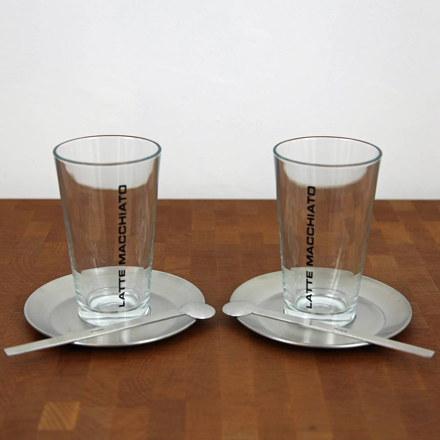 unusual latte glasses