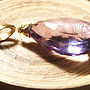 Large Amethyst Pendant Gold Necklace, thumbnail 2 of 2