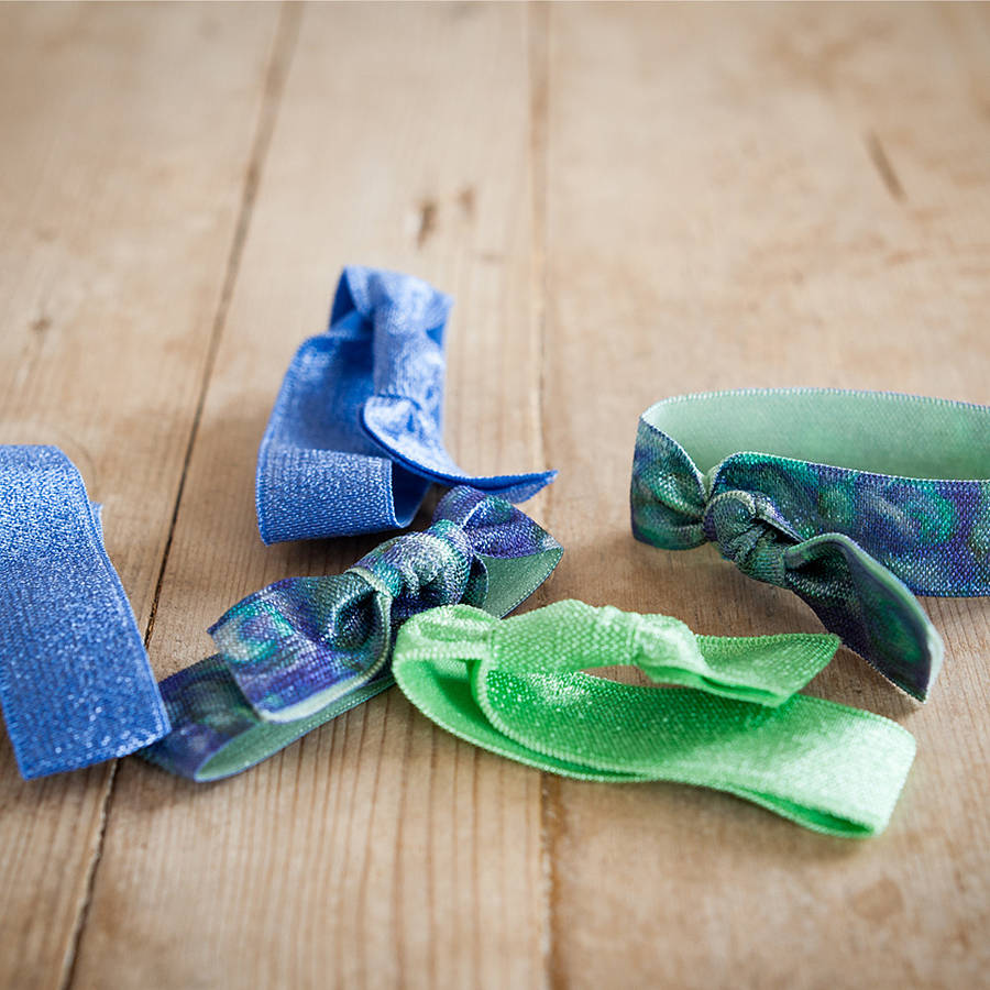 Brights Ribbon Hair Ties By Tesoro