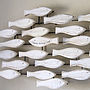Whitewashed 'There's Always One' Fish Shoal Art, thumbnail 2 of 2