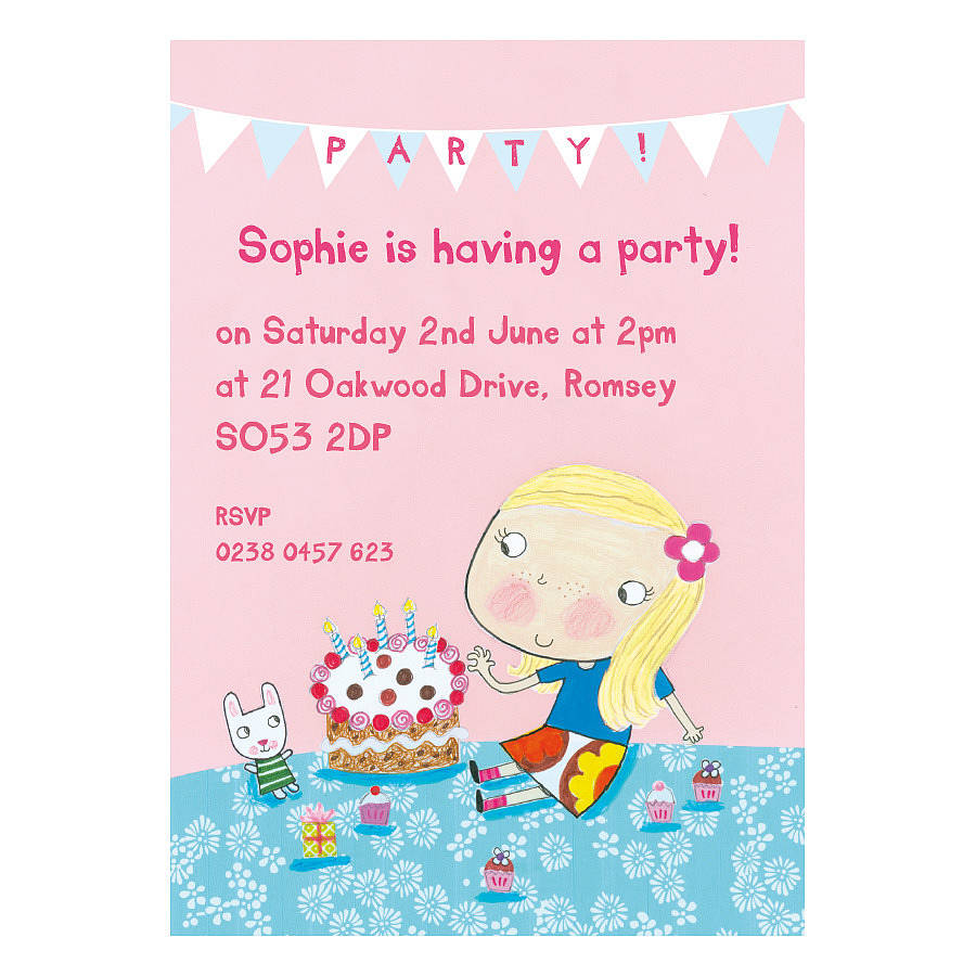 Personalised Birthday Invitations 6