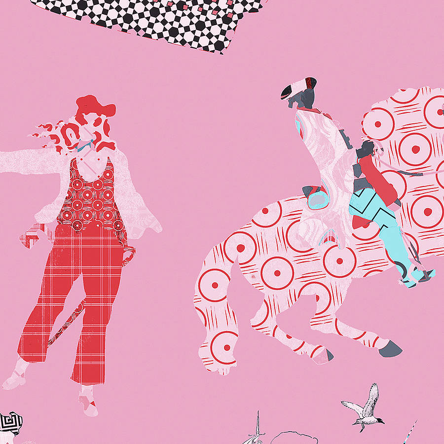 Rascals Pink, Wallpaper For Kids By Blackpop | notonthehighstreet.com