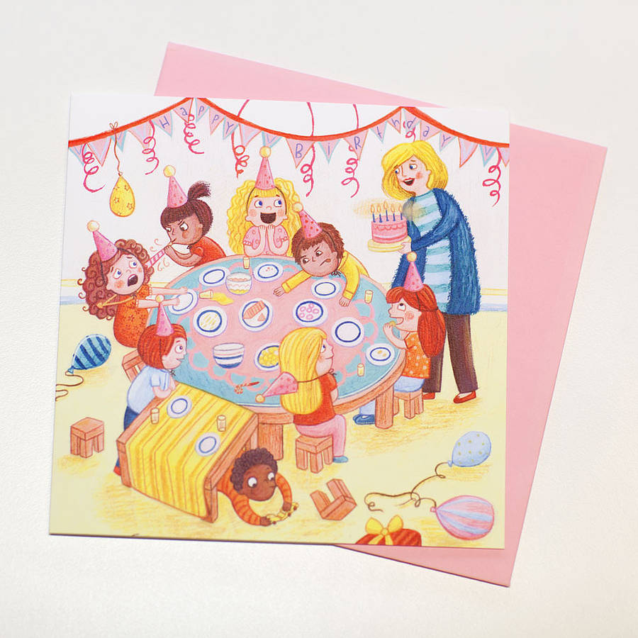 Crazy Birthday Party Card By Emma Randall | notonthehighstreet.com
