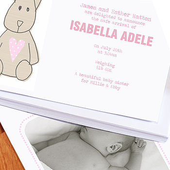 12 Personalised Birth Announcement Cards, 2 of 10