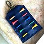 Navy Golf Gift Leather Personalised Tee Holder, thumbnail 4 of 6
