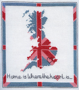 'Home Is Where The Heart Is' Cross Stitch Kit, 3 of 6