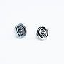 Oxidised Silver Spiral Earrings, thumbnail 4 of 7