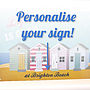 Personalised Vintage Style Beach Sign, thumbnail 2 of 3