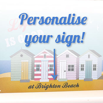 Personalised Vintage Style Beach Sign, 2 of 3
