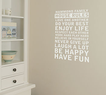 Create Your Own Family House Rules, 2 of 3