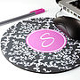 Personalised Damask Mouse Mat Round, thumbnail 1 of 6