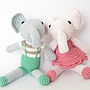 Hand Crochet Little Elephant, thumbnail 2 of 4