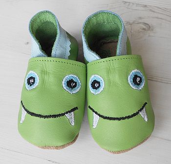 Personalised Dinosaur Baby Shoes, 5 of 6