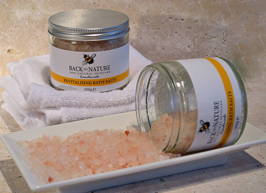 revitalising aromatherapy bath salts by back to nature skincare