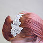 Beaded Lace Hair Comb / Band 'Gretta', thumbnail 5 of 11