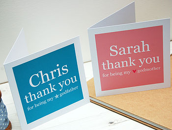 Personalised Godparent Thank You Card, 7 of 7