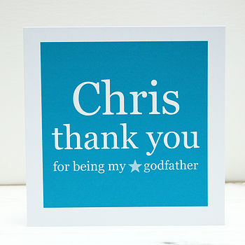 Personalised Godparent Thank You Card, 6 of 7
