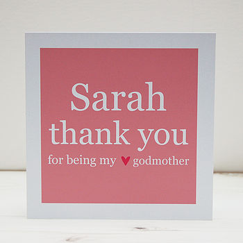 Personalised Godparent Thank You Card, 5 of 7