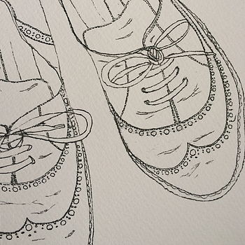 Illustrated Brogues Greeting Card, 6 of 8