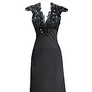 Black Beaded Embellishment Evening Dress By Elliot Claire London ...
