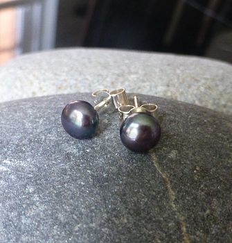 Freshwater Pearl And Sterling Silver Studs, 4 of 9