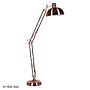 Brushed Copper Angled Floor Lamp, thumbnail 7 of 9