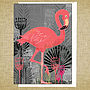 Flamingo Greetings Card, thumbnail 1 of 2