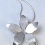 Flower Sterling Silver Pendant, thumbnail 1 of 4