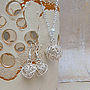 Silver Bird's Nest Necklace & Earrings, thumbnail 3 of 5