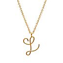 9ct solid gold initial necklace by sibylle de baynast jewels ...