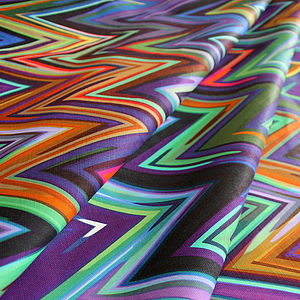 Zig Zag Fabric By The Metre By Colour and Form | notonthehighstreet.com