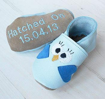 Personalised Bird Baby Shoes, 5 of 10