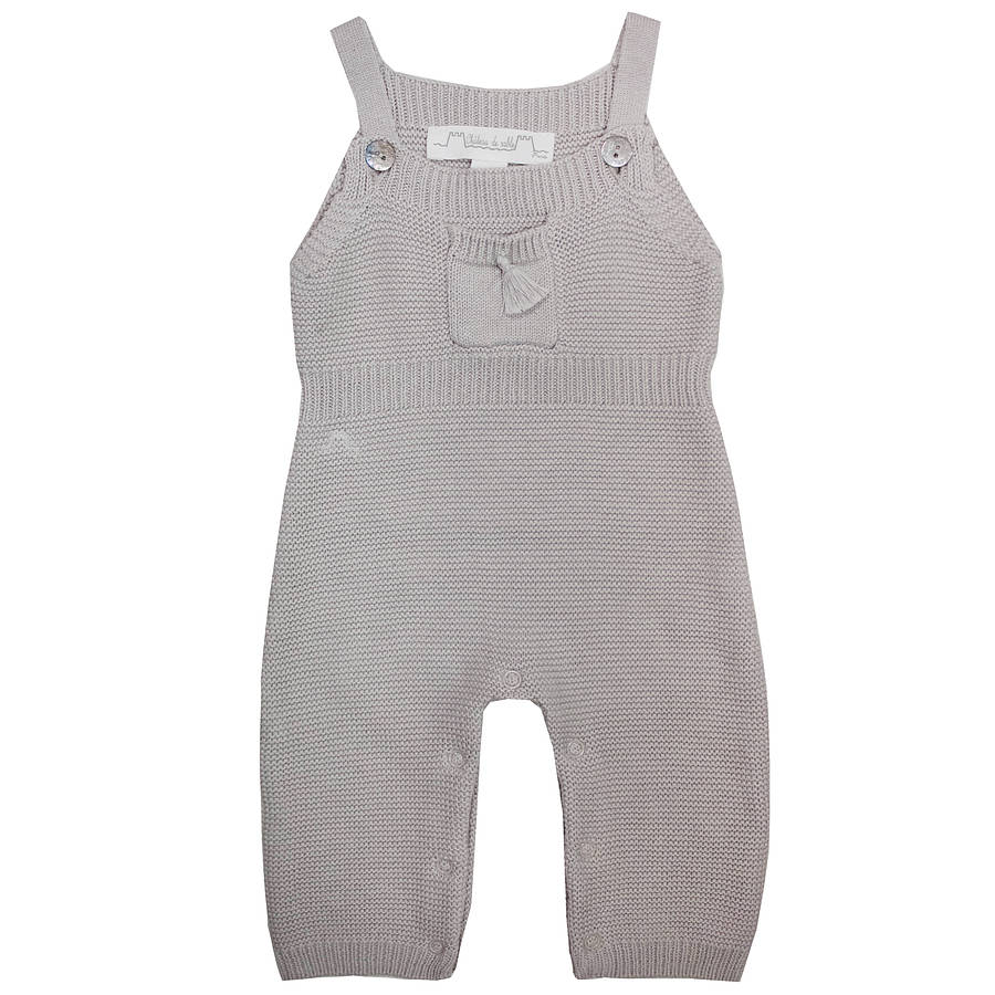 French Cashmere Knitted Dungarees And Body By Chateau de Sable ...