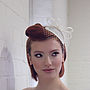 Vintage Bow Bridal Headpiece 'Loretta', thumbnail 2 of 12