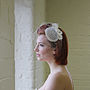 Vintage Bow Bridal Headpiece 'Loretta', thumbnail 3 of 12